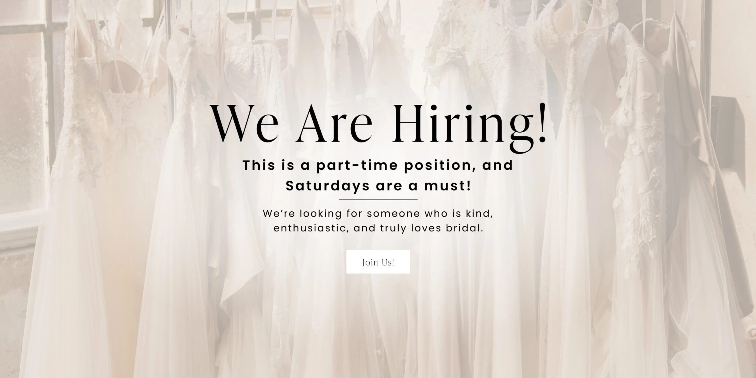 We are Hiring desktop banner