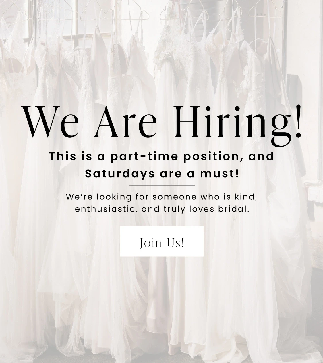 We are Hiring mobile banner